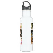 Meerdere Foto Collage Grootouders Gift Waterfles (Achterkant)