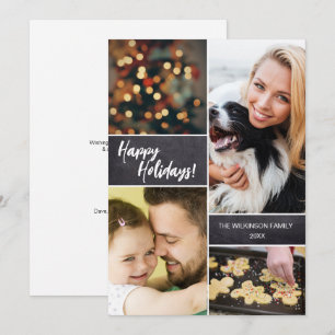 Meerdere foto-kerstkaarten Gepersonaliseerd Feestdagenkaart