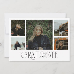 Meerdere foto's 2023 afstudeeraankondiging kaart