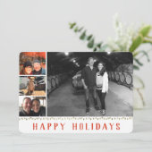 Meerdere foto's | 4 AFBEELDING | Prettige feestdag Feestdagenkaart (Staand voorkant)