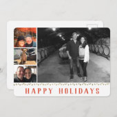 Meerdere foto's | 4 AFBEELDING | Prettige feestdag Feestdagenkaart (Voorkant / Achterkant)