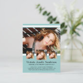 Meerdere foto's Afstuderen om het even welke kleur Kaart (Staand voorkant)