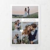 Meerdere foto's bruiloft Hartelijk dank Drieluik Aankondiging (Cover)