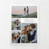 Meerdere foto's bruiloft Hartelijk dank Drieluik Aankondiging (Cover)