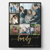 Meerdere foto's collage familiemanuscript modern k fotoplaat (voorkant)
