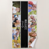 Meerdere foto's familie Aangepaste aandenken Strandlaken (Voorkant)