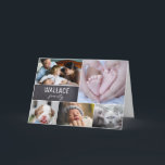 Meerdere foto's Familie Foto Collage Mis je Kaart<br><div class="desc">Stuur ze een speciale kaart om ze te laten weten dat je aan ze denkt met deze familie foto collage. Personaliseer met je familienaam en meerdere foto's. Stuur een boodschap van liefde en zorgzaamheid. Een mooie herinnering voor familiereünies.Stuur het met de feestdagen, stuur het gewoon omdat. Blijf verbonden met familie...</div>