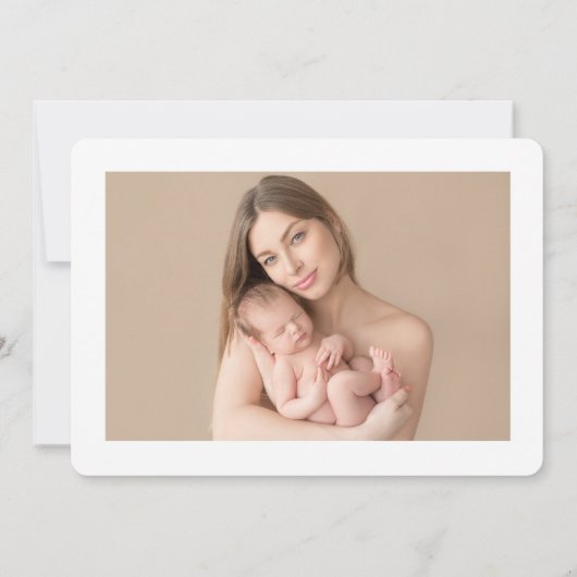 Meerdere foto's geboorte aankondiging. aankondiging (Achterkant)