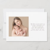 Meerdere foto's geboorte aankondiging. aankondiging (Achterkant)