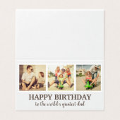 Meerdere foto's Kinderen Pet Happy Birthday Pap Kaart (Buitenkant ongevouwen)