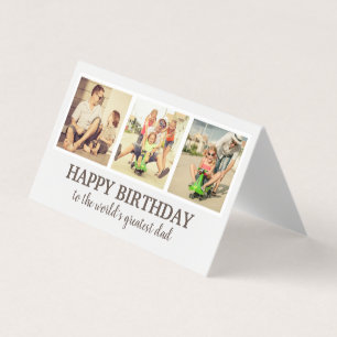 Meerdere foto's Kinderen Pet Happy Birthday Pap Kaart