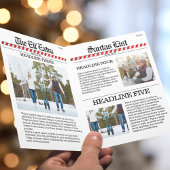 Meerdere foto's met kerstmis Noordpool Feestdagen Kaart