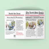 Meerdere foto's met kerstmis Noordpool Feestdagen Kaart