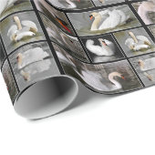 Meerdere foto's mozaïek van poster van modderzwane cadeaupapier (Rol Hoek)