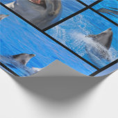 Meerdere foto's van dolfijnenposter cadeaupapier (Hoek)