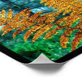 Meerdere foto's van herfstblad poster (Hoek)