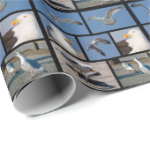 Meerdere foto's van poster van zeegarenden cadeaupapier (Rol Hoek)