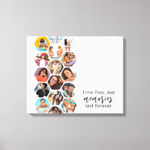 Meerdere foto's voor collage herinneringen Eenvoud Canvas Afdruk