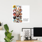 Meerdere foto's voor collage herinneringen Eenvoud Poster (Thuiskantoor)