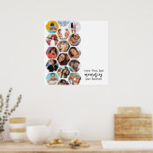 Meerdere foto's voor collage herinneringen Eenvoud Poster (Keuken)