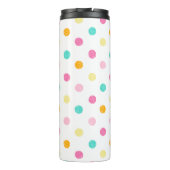 Meerdere gekleurde Stippen met schroefdraad met mo Thermosbeker (Achterkant)