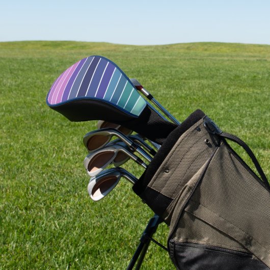 Meerdere gekleurde strepen golfheadcover (Insitu)