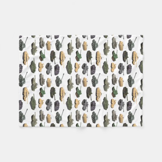 Meerdere gevechtstanks fleece deken (Voorkant (Horizontaal))