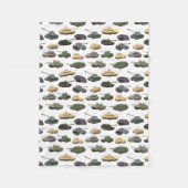 Meerdere gevechtstanks fleece deken (Voorkant)