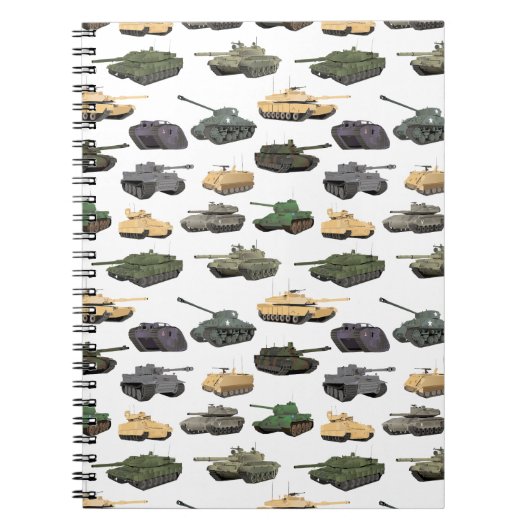 Meerdere gevechtstanks notitieboek (Voorkant)