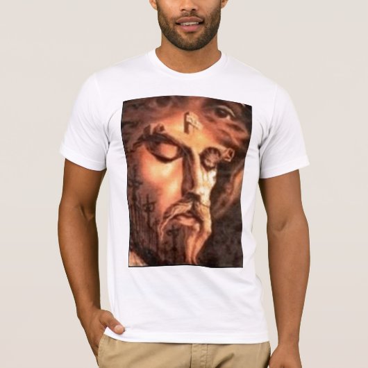 MEERDERE GEZICHTEN VAN JEZUS T-SHIRT (Voorkant)
