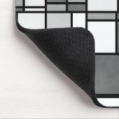 Meerdere grijze witte Mondriaan geïnspireerd patro Muismat (Hoek)