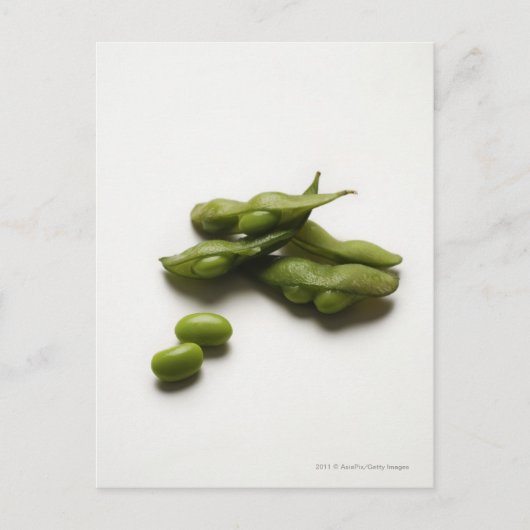 Meerdere groene Edamame bonen met erwtenpeul gebro Briefkaart (Voorkant)