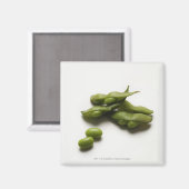 Meerdere groene Edamame bonen met erwtenpeul gebro Magneet (Voorkant / Achterkant)