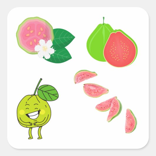 Meerdere Guava Stickers (Voorkant)