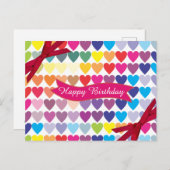 Meerdere harten briefkaart (Voorkant / Achterkant)