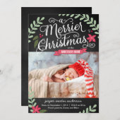 Meerdere kerstfeestdagen voor feestdag feestdagenkaart (Voorkant / Achterkant)