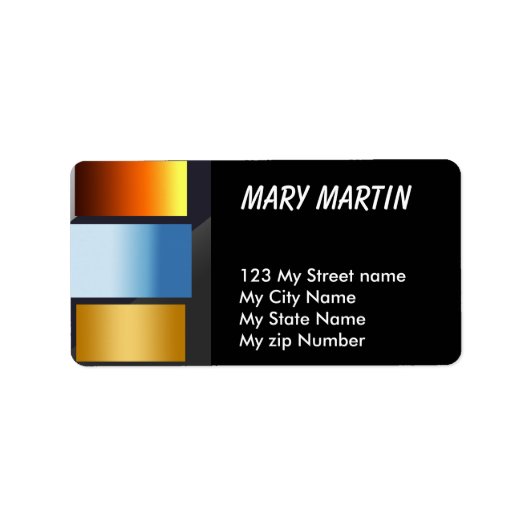 Meerdere kleuren etiket (Voorkant)