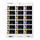 Meerdere kleuren etiket (Full Sheet)