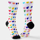 Meerdere kleuren Jelly Beans Sokken (Gebogen)