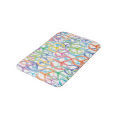 Meerdere kleuren van Vredessymbolen Badmat (Gekanteld)