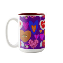 Meerdere kleurrijke harten Valentijn