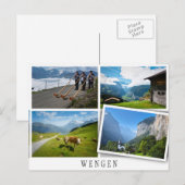 Meerdere landschappen in Wengen Briefkaart (Voorkant / Achterkant)