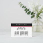 Meerdere Locatie Visitekaartjes Budgetvriendelijk (Staand voorkant)