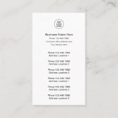 Meerdere lokatie-kaarten voor bedrijven en aanstel visitekaartje (Voorkant)