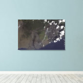 Meerdere loodsen blazen naar het zuidzuidzuidweste canvas afdruk (Insitu (Houten vloer))