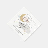 Meerdere maan en sterren Manuscript Oh Baby shower Servet (Hoek)