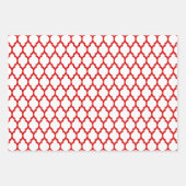 Meerdere Marokkaanse patronen DIY kleuren wit rood Inpakpapier Vel (Voorkant 3)