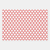 Meerdere Marokkaanse patronen DIY kleuren wit rood Inpakpapier Vel (Voorkant)