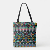 Meerdere naadloze patronen. Boho-stijl versierd Tote Bag (Achterkant)
