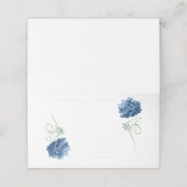 Meerdere naam Plaats kaart-Blue Hydrangeas Place C Plaatskaartje (Buitenkant ongevouwen)
